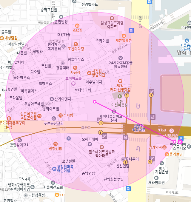 신방화역 월주차 / 신방화역 2번출구 바로 앞, 인근 마지막 매물