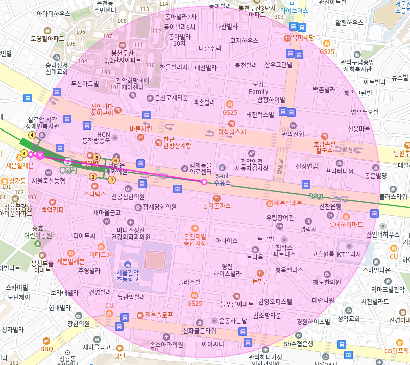 봉천동 월주차 / 봉천역 6번출구 도보3분 기계식, 역세권
