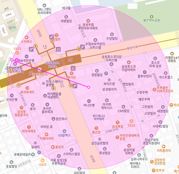 삼성중앙역 월주차 / 삼성중앙역 5번출구 도보1분 , 역세권