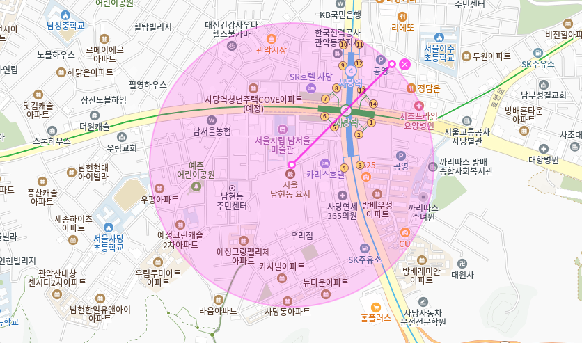 남현동 월주차 _ 사당역 4번 출구 인근 경차 전용 /지정석/ 전일제/ 주차장