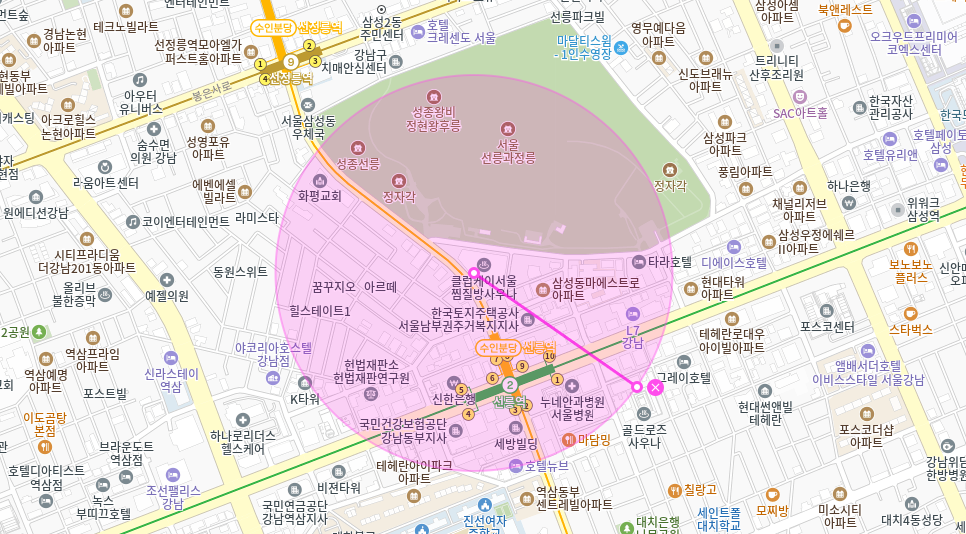 선릉역 월주차 _ 지하철역 8번 출구에서 3분이면 도착하는 주차장