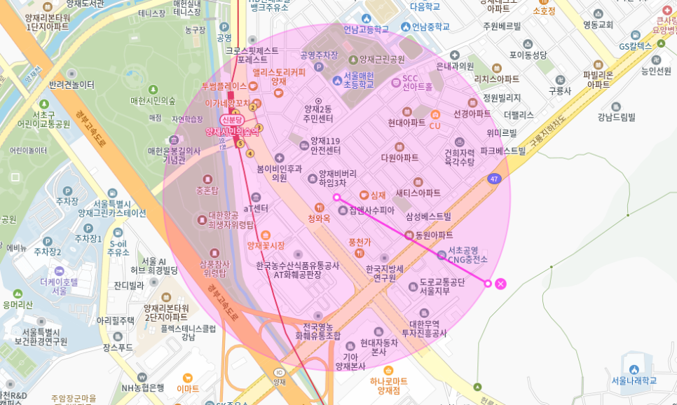양재동 월주차_ 양재시민의숲역 인근 편리한 주차장