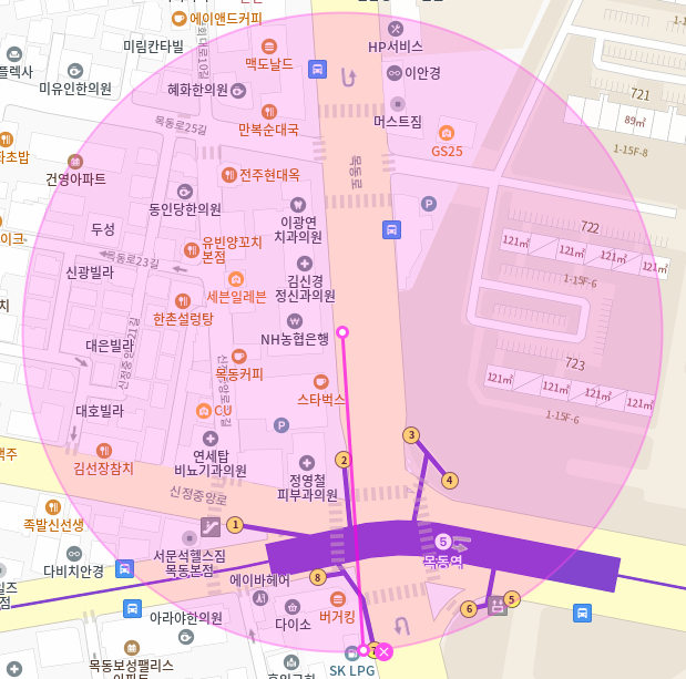 목동역 월주차 / 목동역 2번출구 도보1분, 역세권, 단일주차