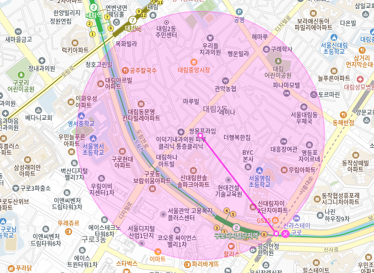 대림동 월주차_구로디지털단지역 4번출구 도보 4분거리 단일주차장