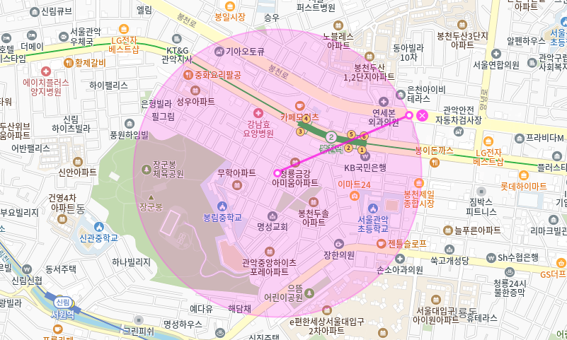 봉천역 월주차 _ 평일 전용/ 지정석/ 단일주차/ 자주식 주차장