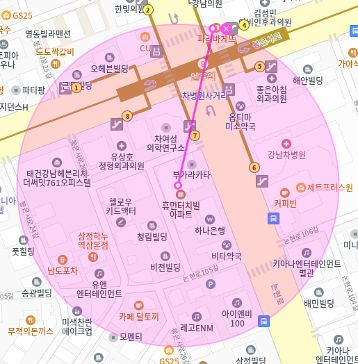 언주역 월주차 / 언주역 7번출구 바로앞, 역세권, 기계식
