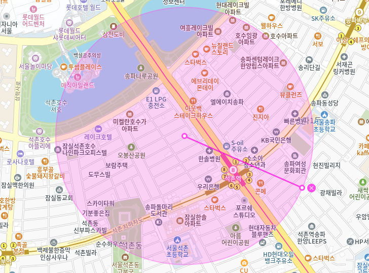 석촌 월주차_석촌역 8번출구 도보 2분거리 역세권 단일주차장