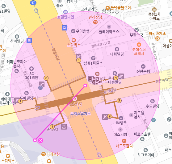 삼성동 월주차 / 봉은사역 3,4번 출구 바로 앞, 기계식