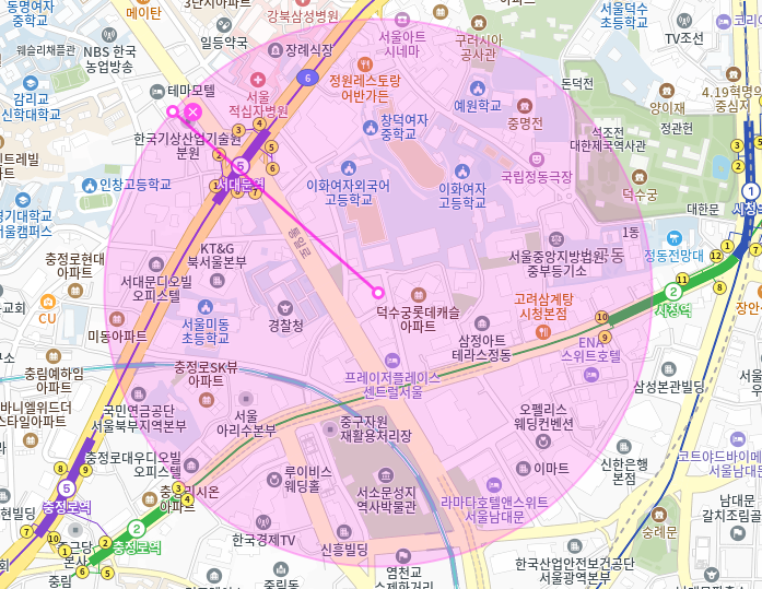 서대문역 월주차_7번출구 도보 5분거리 전일제 단일주차장