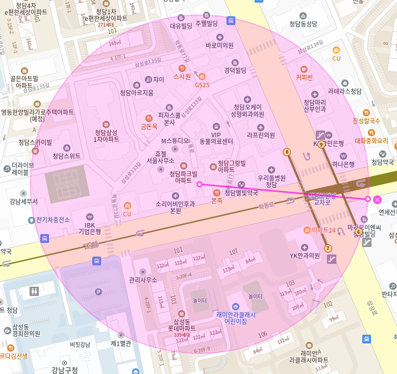 청담역 월주차 / 청담역 8번출구 도보1분, 초역세권, 기계식 주차장