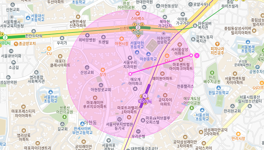 애오개역 월주차 _ 기계식/승용차전용/빈자리/주차장
