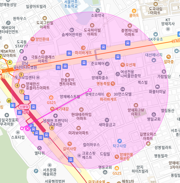 양재 월주차 / 양재역 8번출구 도보5분, 지정주차장