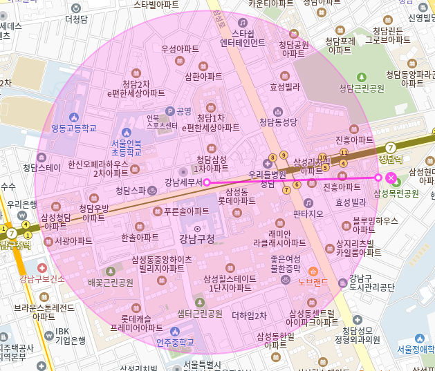 청담역 월주차_8번출구 도보 2분 전일 24시 기계식 승용 주차장