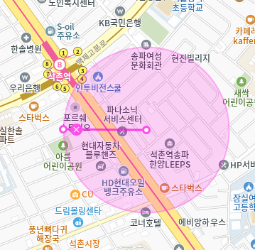석촌역 월주차_석촌역 도보 6분 거리 자주식 주차장