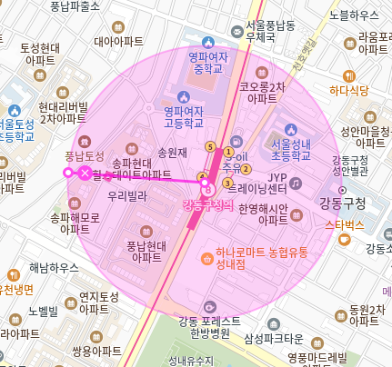 강동구청역 월주차_강동구청역 도보 8분 거리 주차장 소개해드립니다~