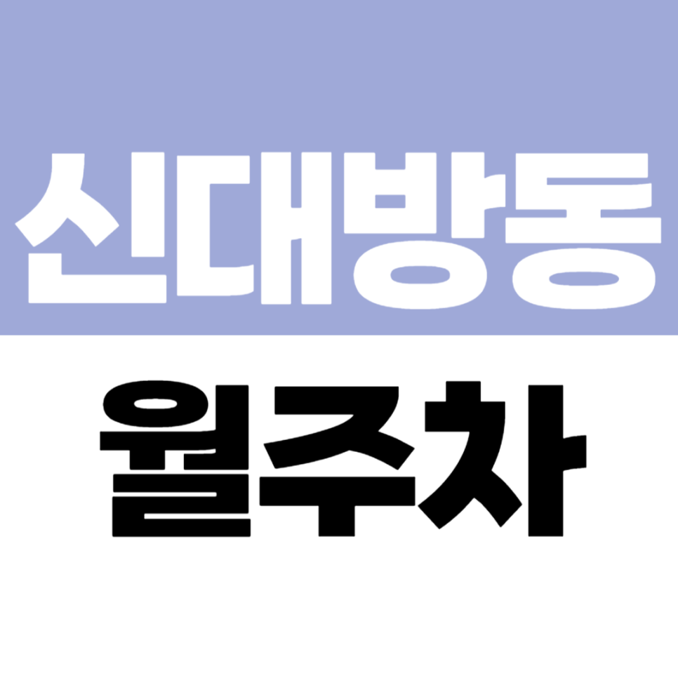 신대방동 월주차 보라매공원 도림천 근처 승용차 전용 주차장 추천 대표 이미지