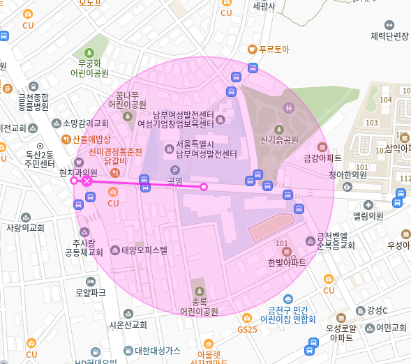 시흥동 월주차 | 남부여성새로일하기센터·한울중 도보 5분, 24시간 지정석