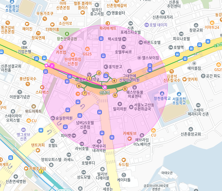 신촌역 월주차 | 역 도보 5분, 24시간 지하 자주식, 출퇴근·야간 모두 커버