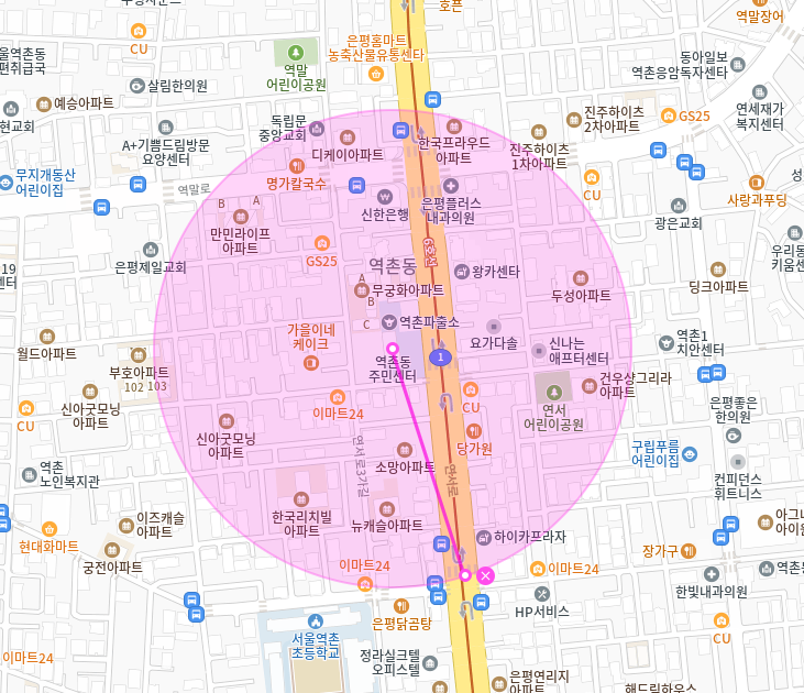 역촌동 월주차 | 응암역 도보 10분, 연서어린이공원 3분·역촌동주민센터 5분, 24시간 지정석
