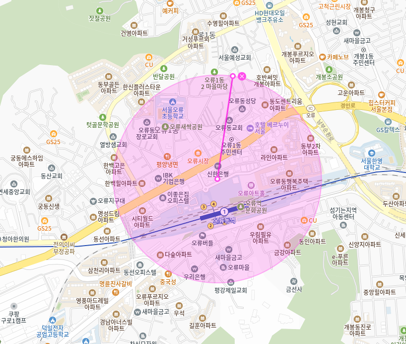 오류동역 월주차 | 오류동역 도보 7분 오류1동 주차 월정기권 주차장