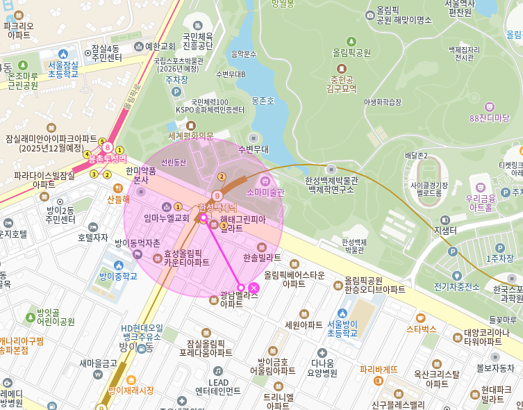 한성백제역 월주차 | 방이동, 올림픽공원 앞에 지정석 단일주차 월정기권 정보드려요