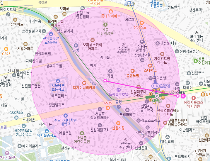 신림동 월주차_4번 출구 인근 단일주차장