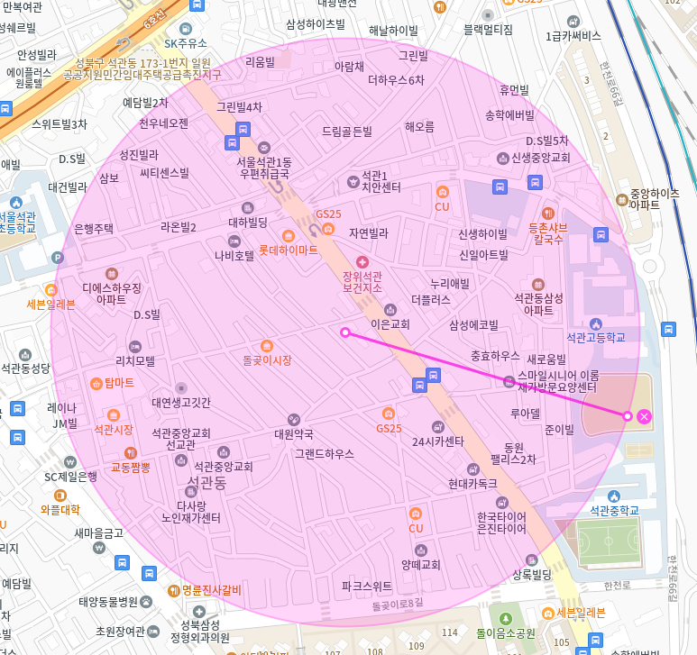 석관동 월주차 / 석관고등학교 인근 돌곶이 시장 도보 2분