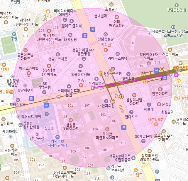 청담동 월주차 / 청담역 도보 1분 강남구청 인근