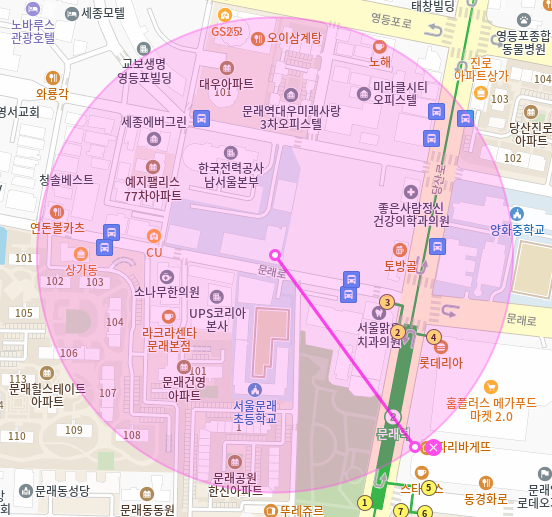 문래역 월주차 / 문래역 도보 3분 영등포 유통상가 인근