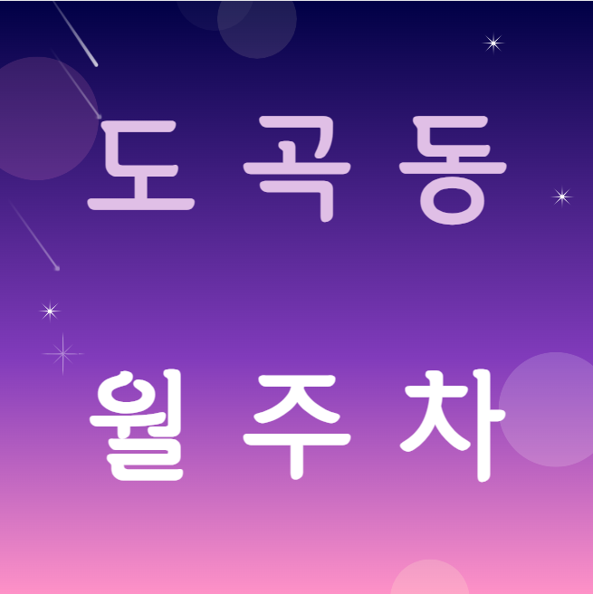도곡동 월주차 / 매봉역 도보 1분 도곡근린공원 인근 대표 이미지