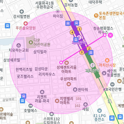 까치산역 월주차 / 까치산역 도보1분 단일주차, 지정석