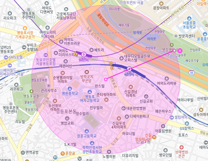 신길역 월주차_신길역 1번출구 도보 1분거리 월주차장