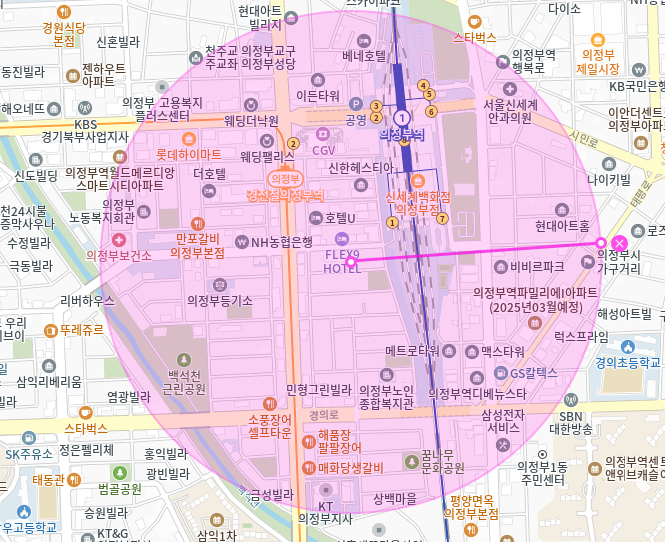 의정부역 월주차_1번출구 도보 1분거리 초역세권 단일주차장