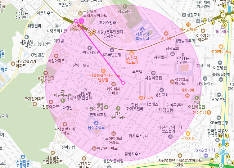 사당 월주차_남성역 1번출구까지 도보 5분거리 월주차장