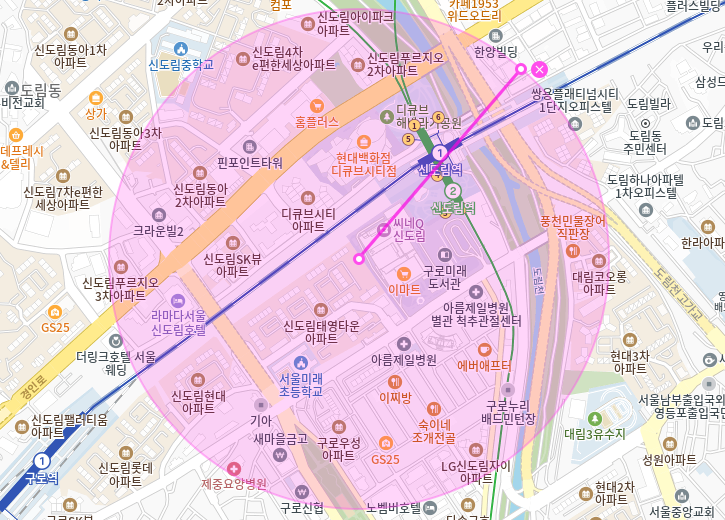 신도림역 월주차_3번출구까지 도보 1분거리 역세권 단일주차장
