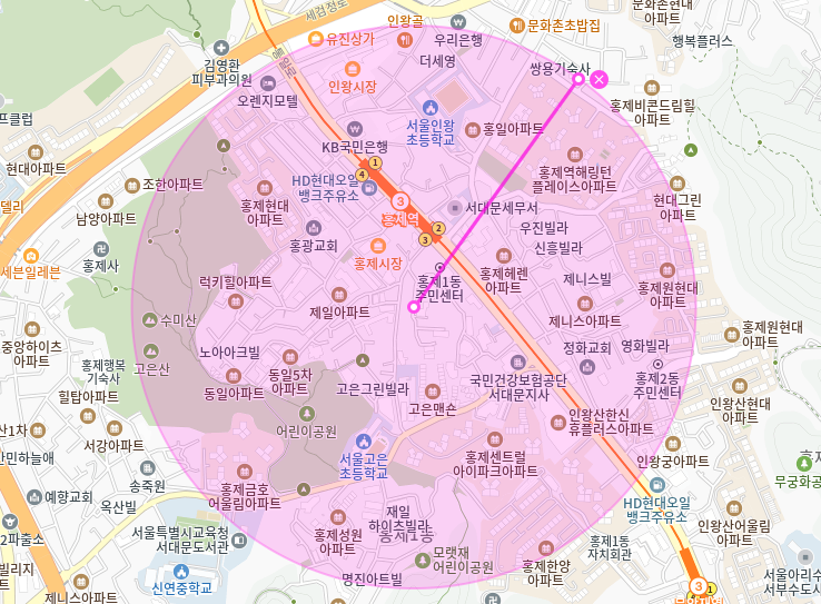 홍제역 월주차_3번출구까지 도보 1분거리 초역세권 월주차장 가져가세요