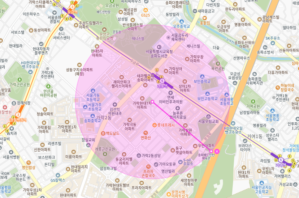 개롱역 월주차_ 3번출구 인근 주차장