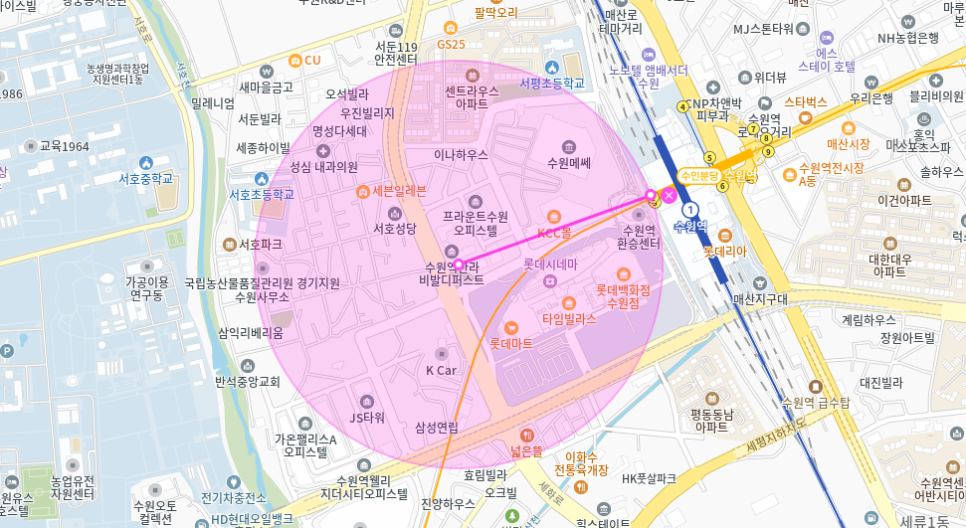 수원역 월주차 _ 수원역/롯데마트/롯데백화점 옆 주차장