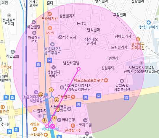숙대입구역 월주차 / 숙대입구역 1번출구 도보2분, 역세권