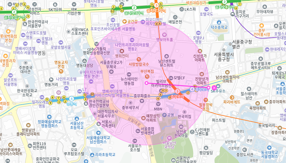 서울 월주차 _ 충무로역 인근/전일제/주차장