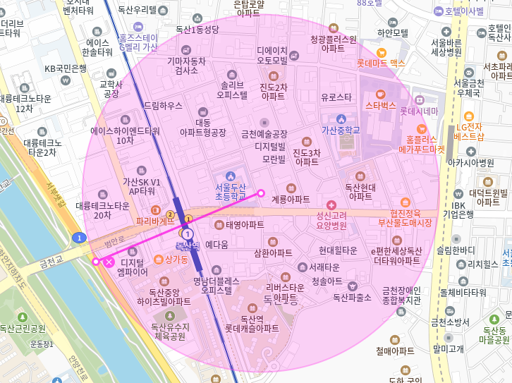독산역 월주차_1번출구까지 도보 3분거리 역세권 전일제 단일주차장