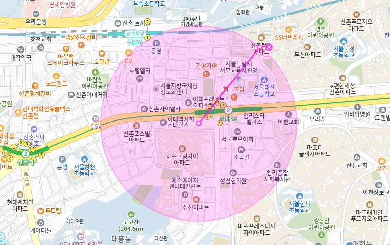 이대역 월주차 _ 6번 출구 바로 앞 초 역세권 주차장