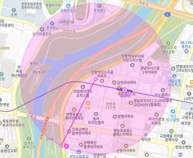 양평동 월주차_양평역 1번출구 도보 1분거리 역세권 전일제 단일주차장
