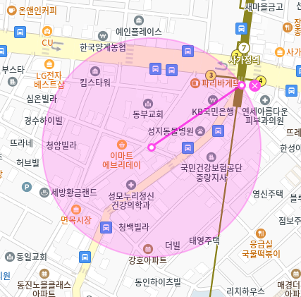 사가정 월주차 / 사가정역 3번출구 도보3분, 역세권, 기계식 주차장