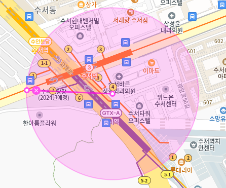 수서동 월주차 / 수서역 바로 앞, 초역세권, 기계식, 단일주차장