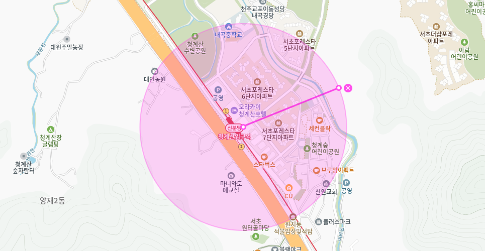 청계산 입구역 월주차 _ 초역세권 주차장_도보 1분 거리 주차장