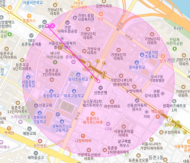 가양역 월주차_7번출구 도보 1분,초역세권,전일제,자주식,단일주차장