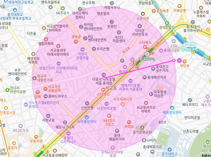 홍대 월주차_홍대입구역 1번출구 도보 2분 전일제 24시 단일주차장