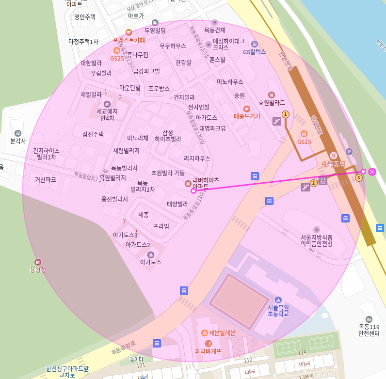 목동 월주차 / 신목동역 2번출구 도보2분거리, 단일주차장