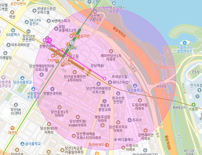 당산동 월주차_8번출구 도보 2분 전일제 24시 기계식 승용 주차장